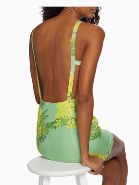 NWT Bernadette Kimberly Floral Linen Minidress